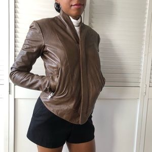 Veda Brown leather jacket
